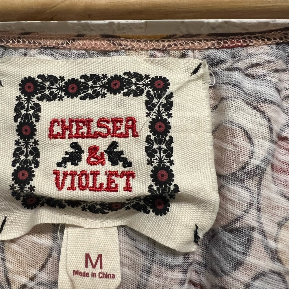 Chelsea & Violet Multicolor Patterned Cotton Knit… - image 6